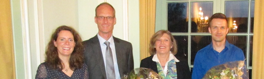 v.l.n.r.: StudienpreisträgerInnen Dr. Mayte Bewersdorff, Dr. Volker Spehr, Dr. Ellen Scheibe, Till Teschke